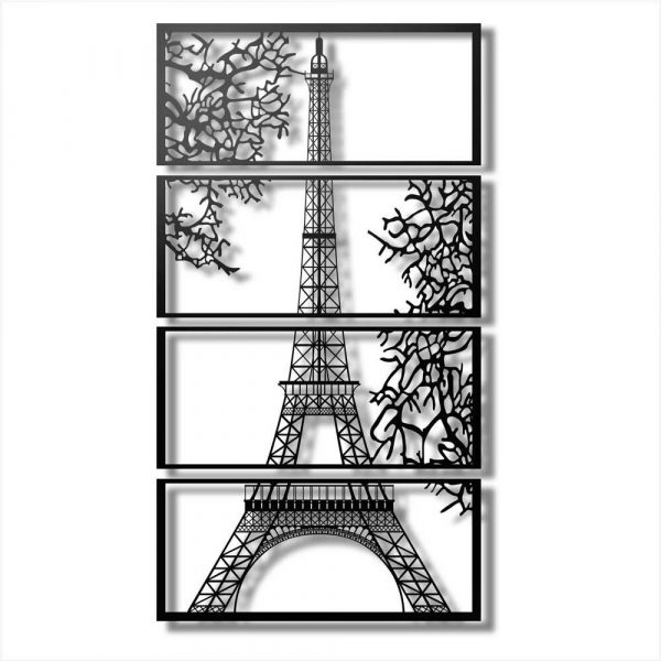 4 Piece Wood Eiffel Tower