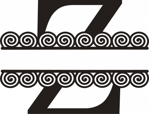 Spiral Letter Z