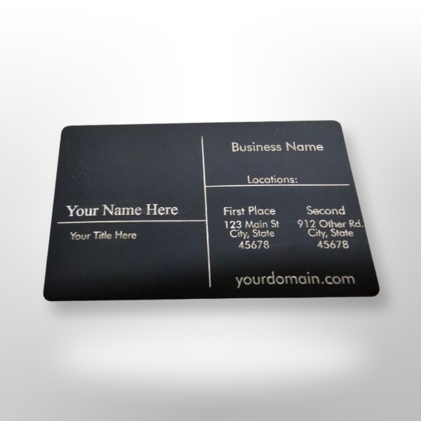 Custom Aluminum Business Card