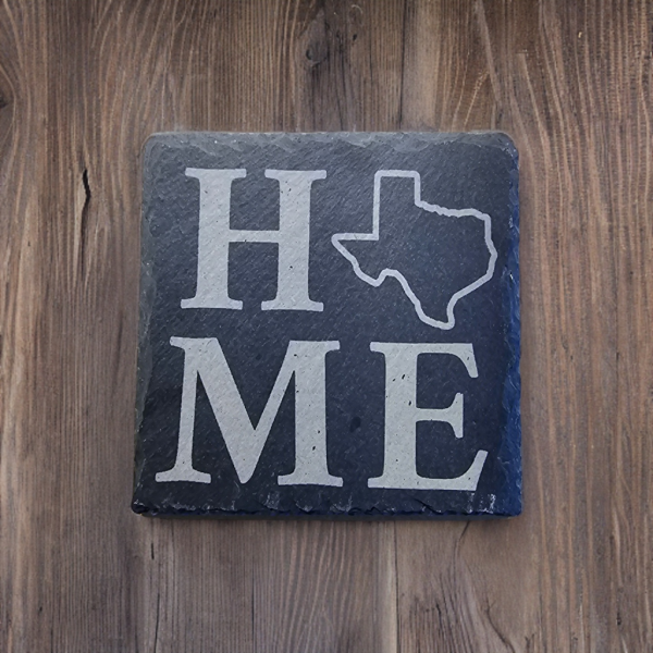 Texas Home Slate Coaster