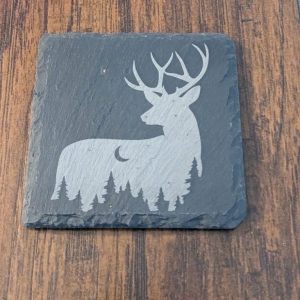 Deer Slate Coaster