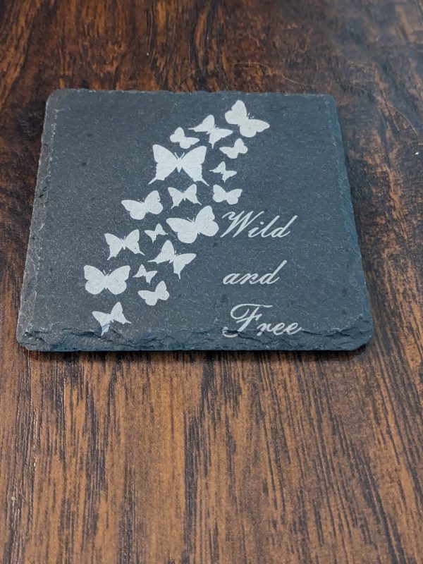 Wild and Free written next to Butterflies