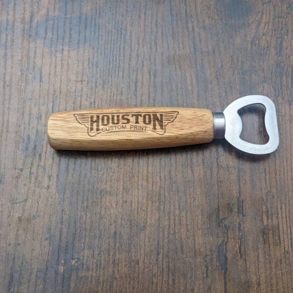 Custom Wood Handle Bottle Opener