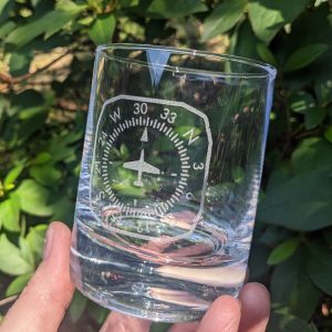 Aviation Instrument Whiskey Glass Set